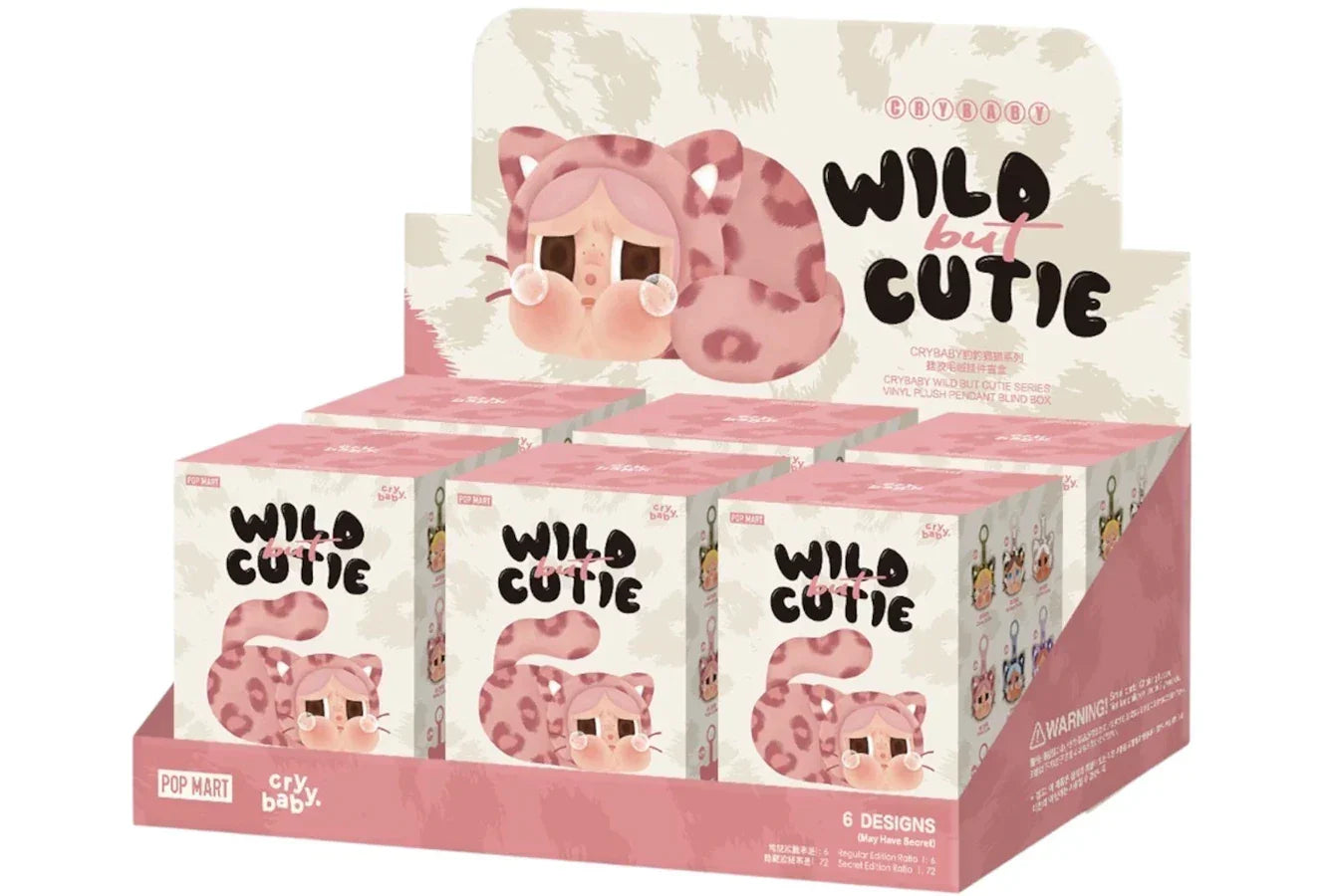 Pop Mart CRYBABY Wild but Cutie Series Vinyl Plush Pendant Sealed Case - Sneakerzone