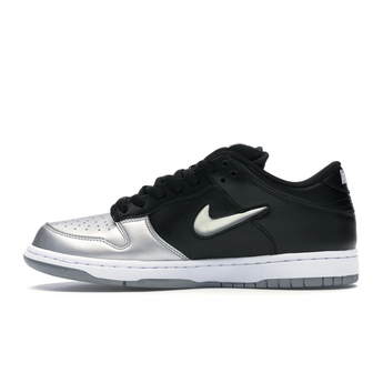 Nike SB Dunk Low Supreme Jewel Swoosh Silver