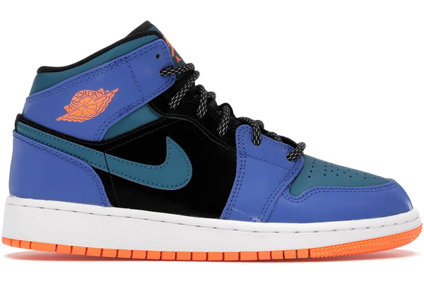 Air Jordan 1 Mid Racer Blue Green Abyss