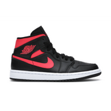 Air Jordan 1 Mid Black Siren Red