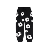 Denim Tears The Cotton Wreath Sweatpants Black - Sneakerzone