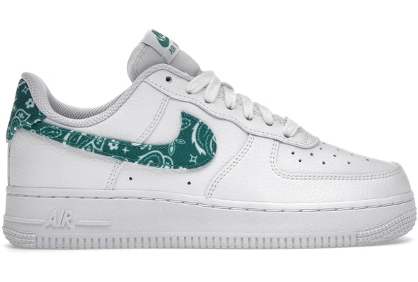 Air Force 1 White Green Paisley