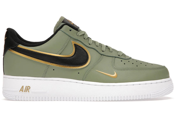 Air Force 1 Double Swoosh Olive Gold Black