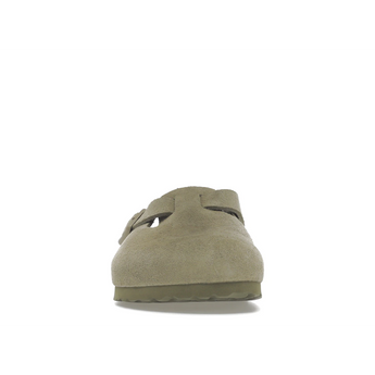 Birkenstock Boston Soft Footbed Suede Faded Khaki