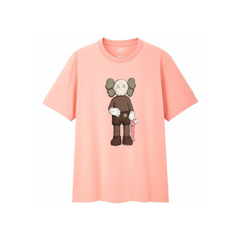 KAWS x Uniqlo Companion Tee Pink