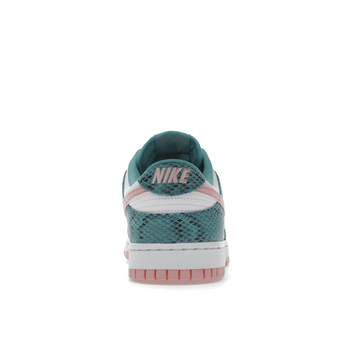 Nike Dunk Low Snakeskin Washed Teal Bleached Coral