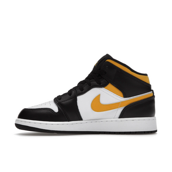 Air Jordan 1 Mid White Pollen Black