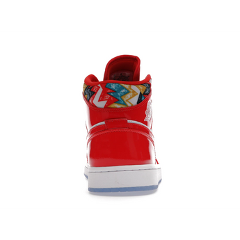 Air Jordan 1 Mid Barcelona Sweater Red Patent