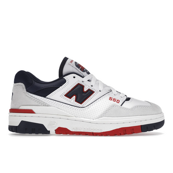 New Balance 550 Premium White Navy Red