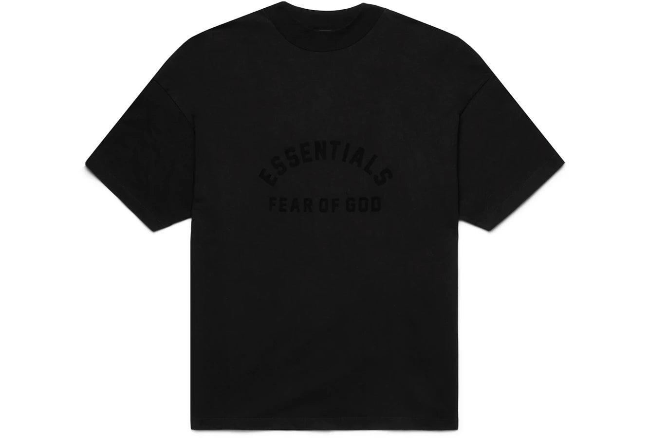 Fear of God Essentials Arch Logo Tee Jet Black - Sneakerzone