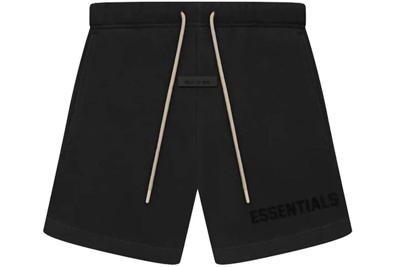Fear of God Essentials Cream Drawstring Sweatshort Jet Black product image