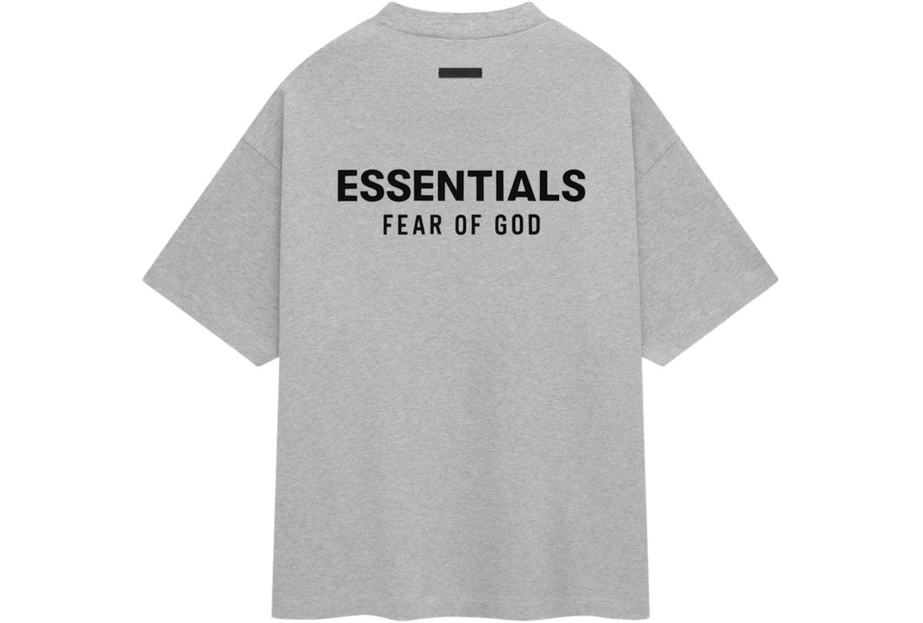 Fear of God Essentials Jersey Crewneck T-Shirt Light Heather Gray - Sneakerzone