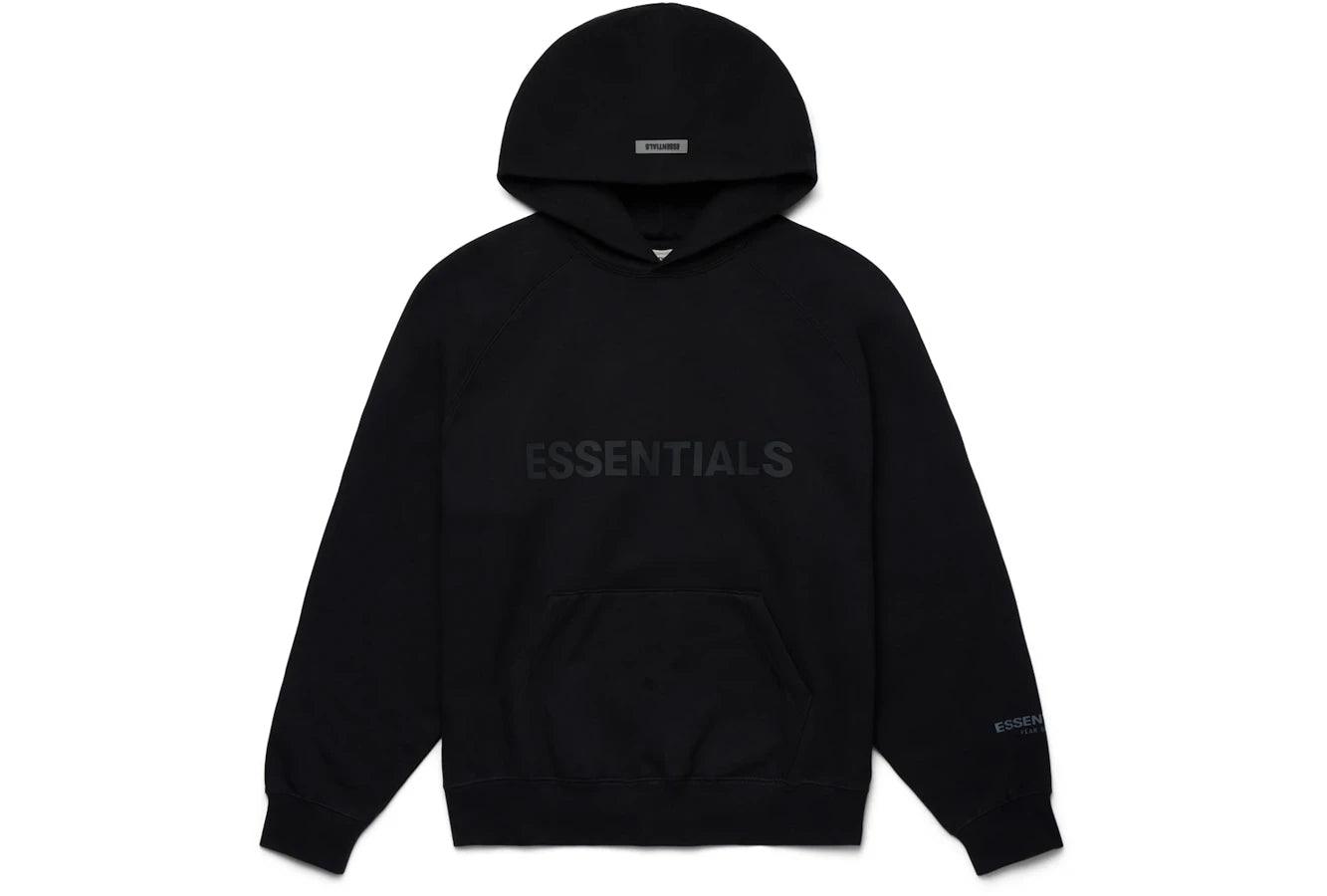 Fear of God Essentials Pullover Hoodie Applique Logo Dark Slate/Stretch Limo/Black - Sneakerzone
