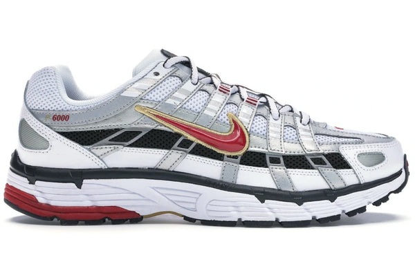 Nike P-6000 White Gold Red