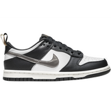 Nike Dunk Low Black White Metallic