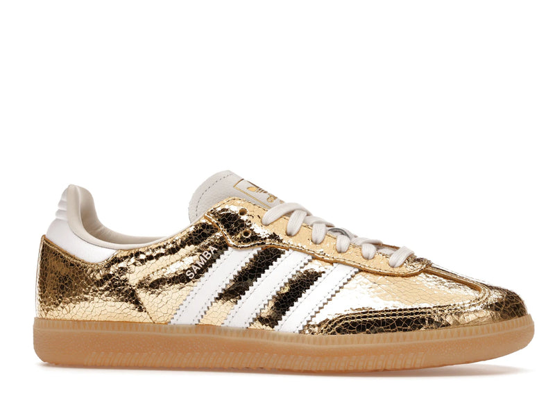 Adidas Samba OG Gold Metallic Cracked Leather product image