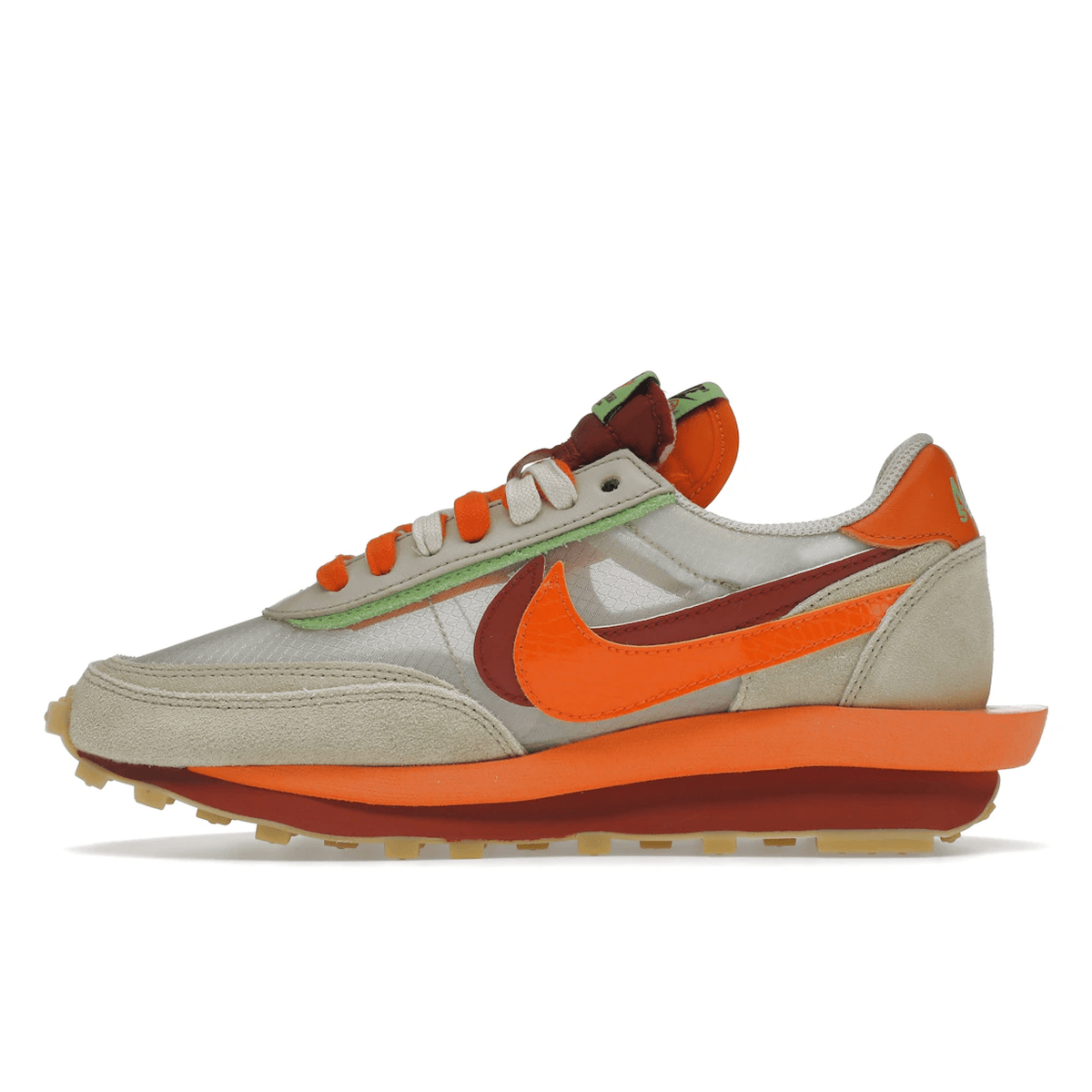 LD Waffle X Sacai X CLOT Net Orange Blaze - Sneakerzone