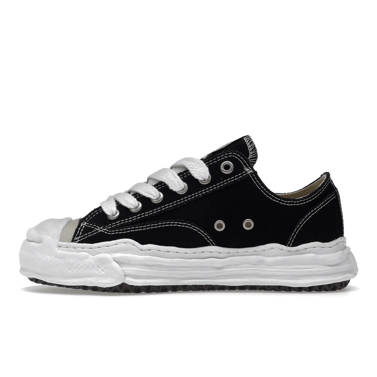 Maison Mihara Yasuhiro Hank OG Sole Canvas Low Black - Sneakerzone