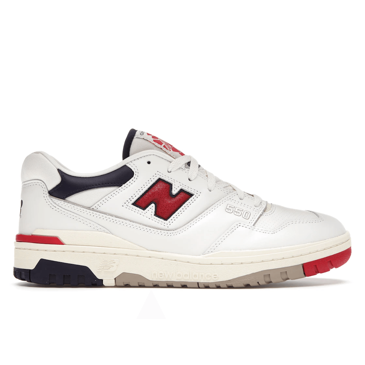 New Balance 550 Aime Leon Dore White Navy Red - Sneakerzone