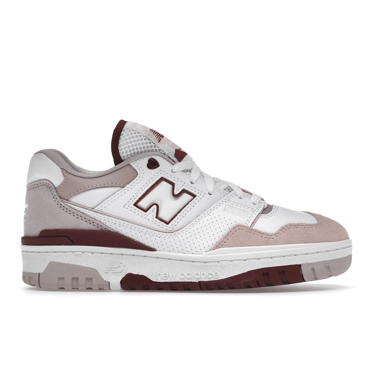 New Balance 550 White Scarlet - Sneakerzone