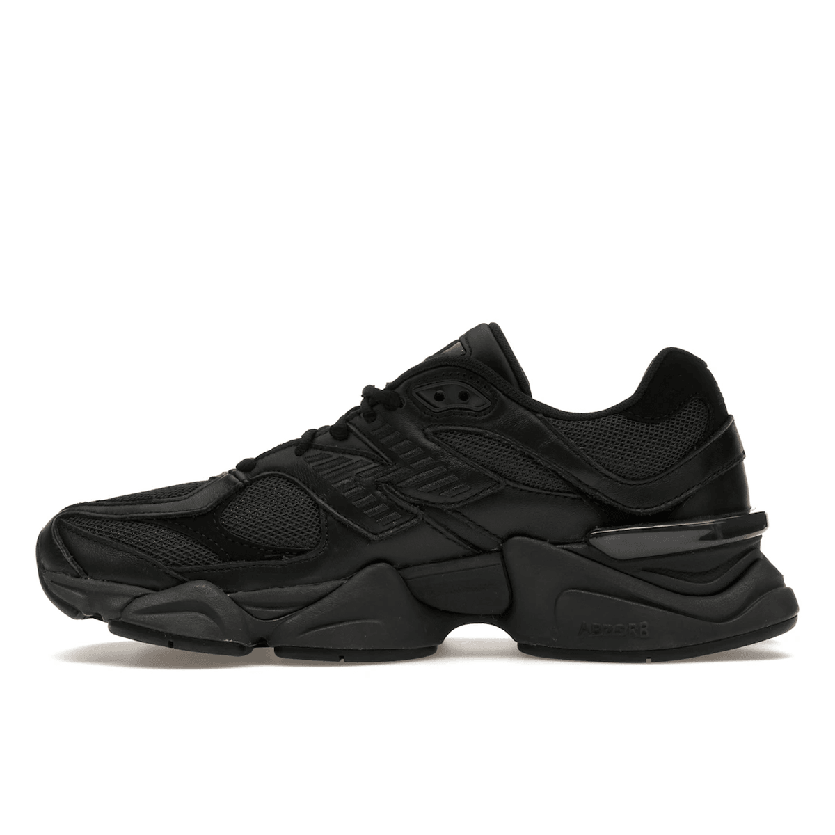 New Balance 9060 Triple Black Leather - Sneakerzone