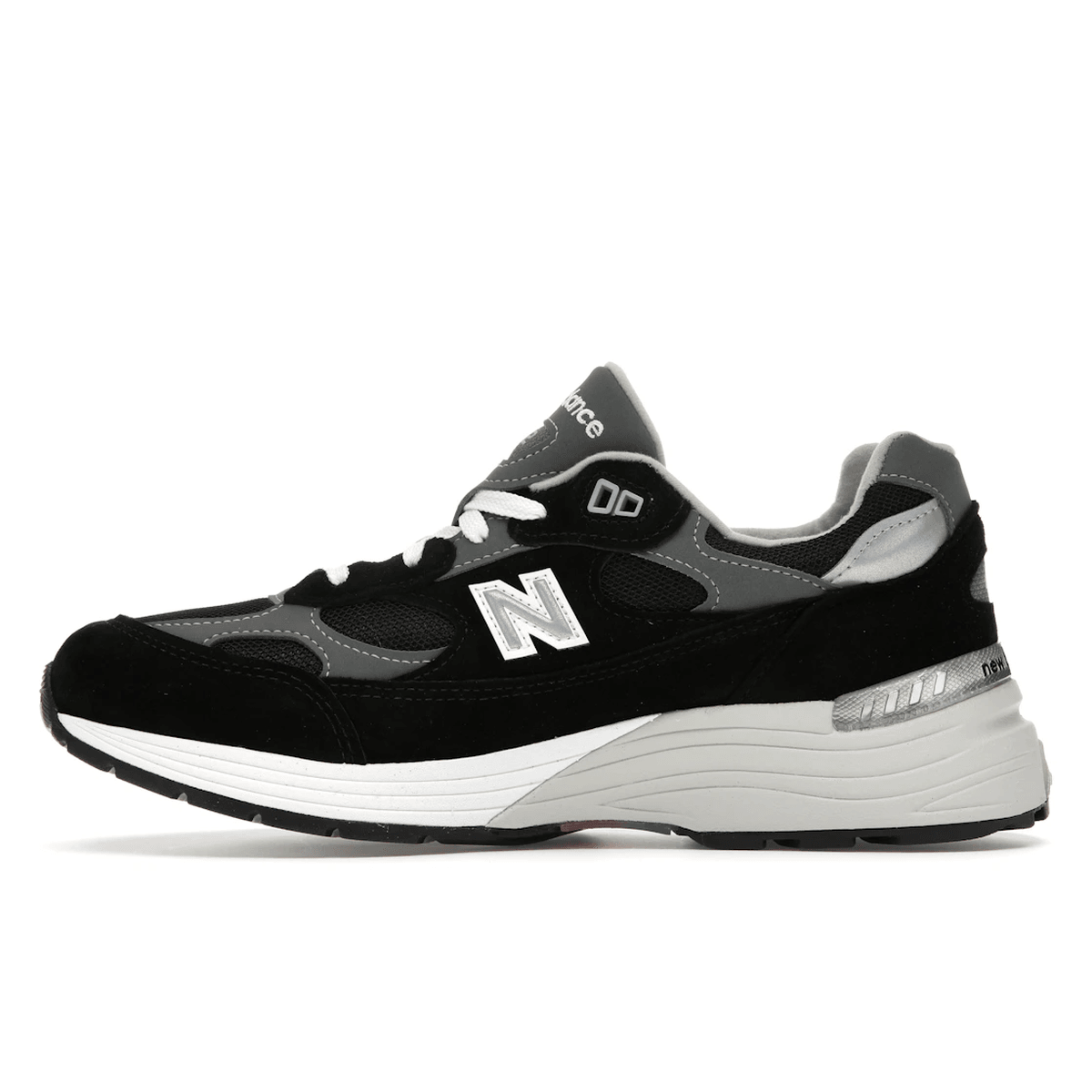 New Balance 992 Black Grey Suede - Sneakerzone