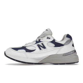 New Balance 992 White Navy - Sneakerzone