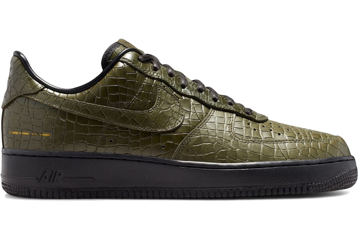 Nike Air Force 1 Low Morse Code Cargo Khaki Croc - Sneakerzone