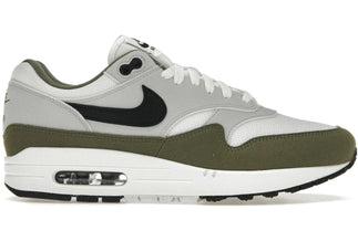 Nike Air Max 1 White Black Medium Olive - Sneakerzone