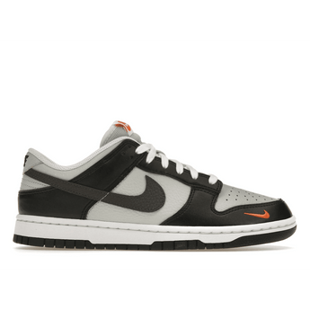 Nike Dunk Low Black Total Orange Mini Swoosh - Sneakerzone