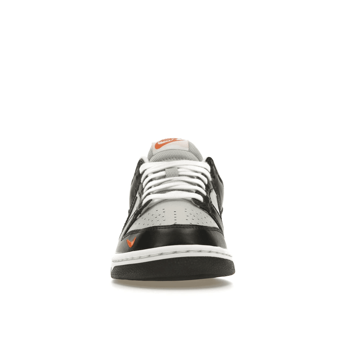 Nike Dunk Low Black Total Orange Mini Swoosh - Sneakerzone