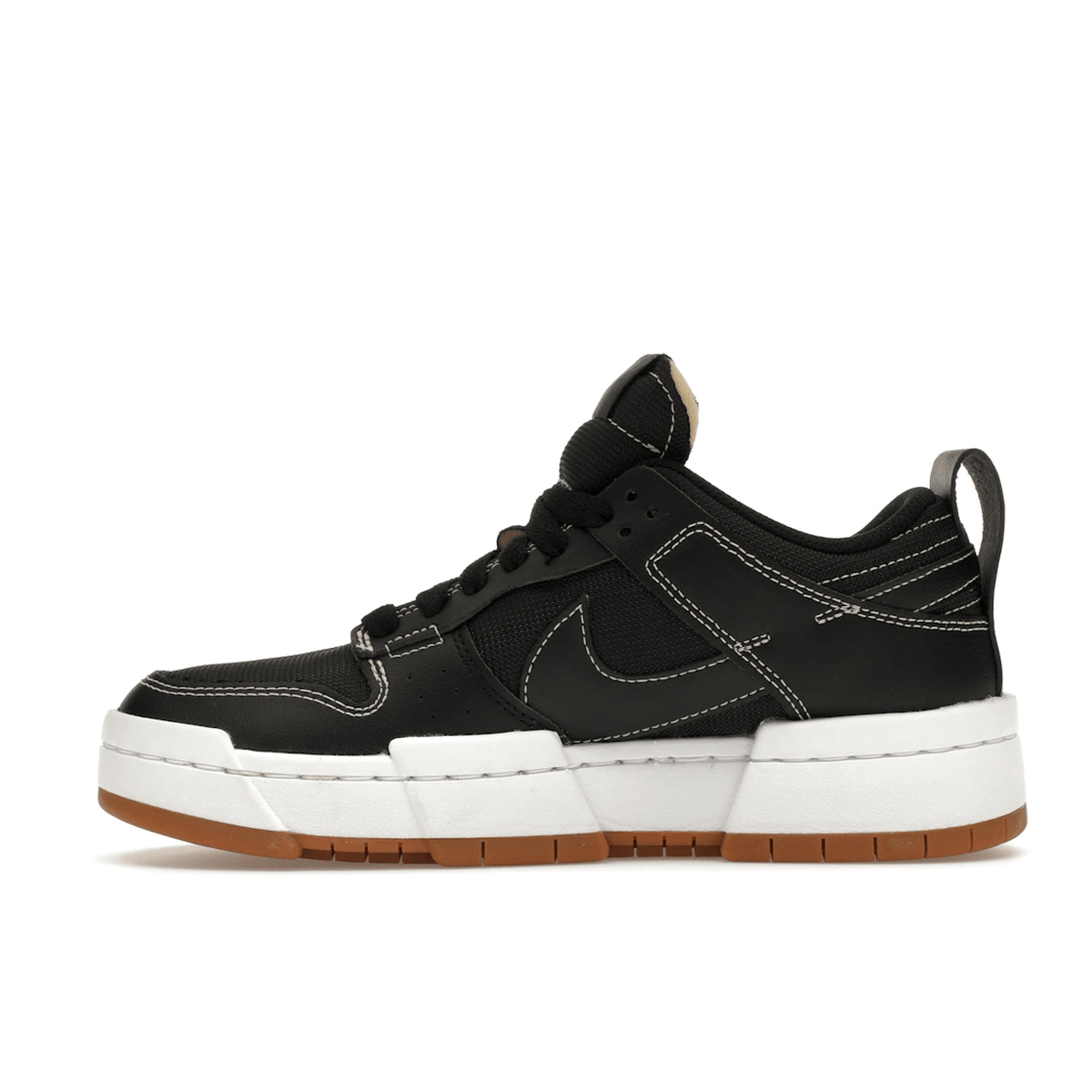 nike dunk low disrupt black white gum