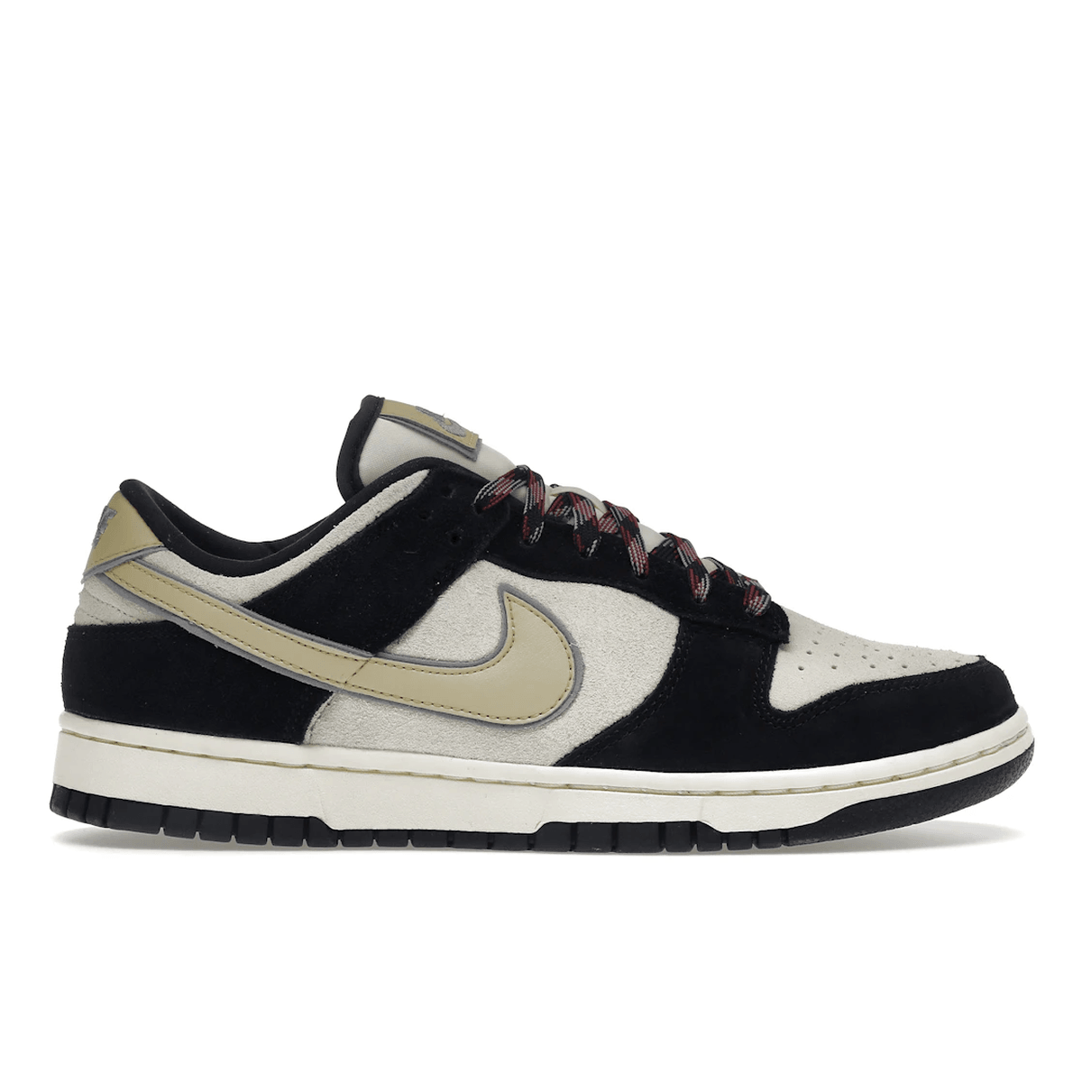 Nike Dunk Low LX Black Suede Team Gold - Sneakerzone