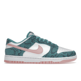 Nike Dunk Low Snakeskin Washed Teal Bleached Coral - Sneakerzone