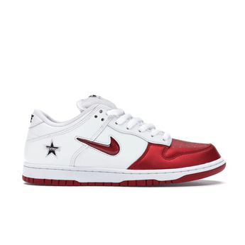 Nike SB Dunk Low Supreme Jewel Swoosh Red - Sneakerzone