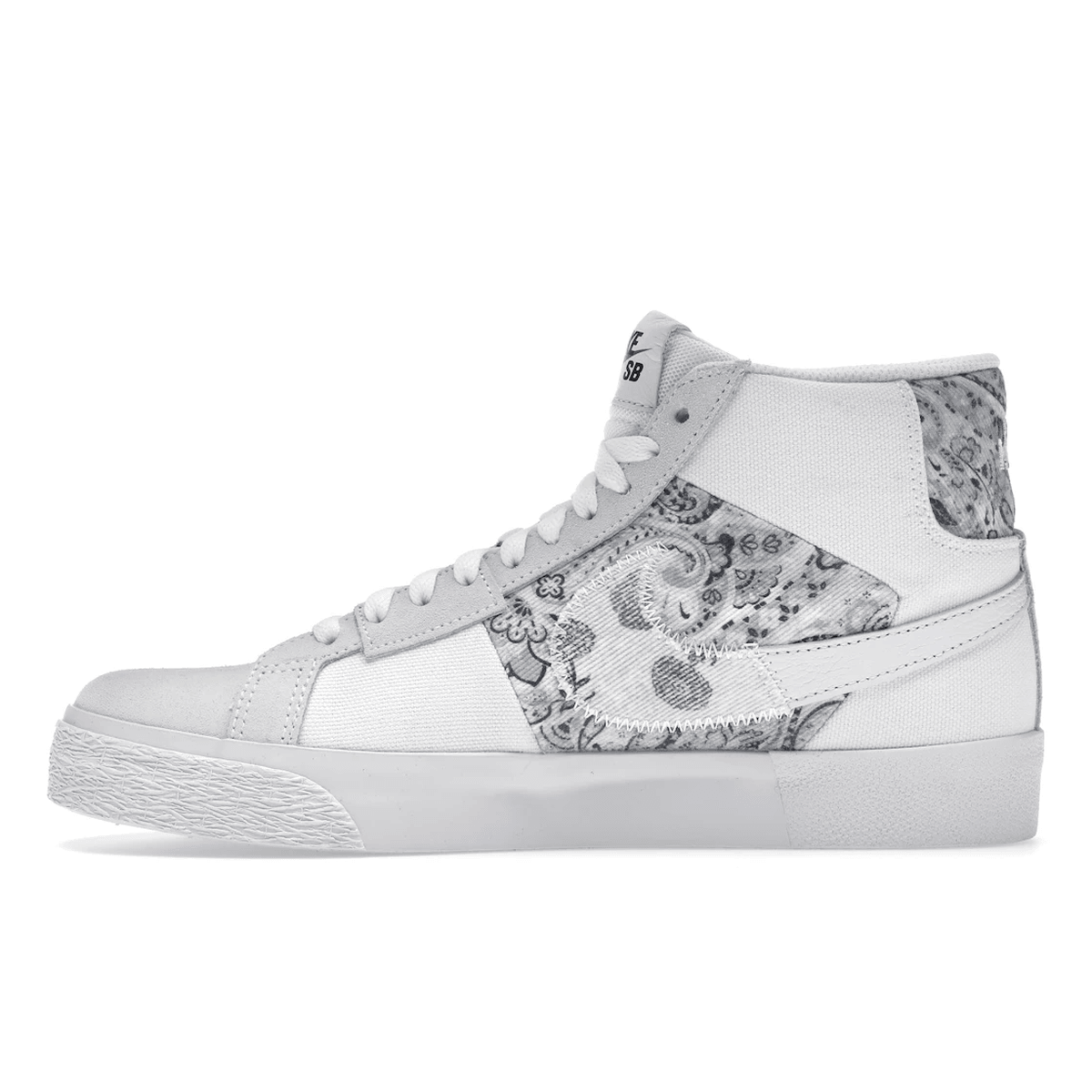 Nike SB Zoom Blazer Mid Premium Floral White Grey - Sneakerzone