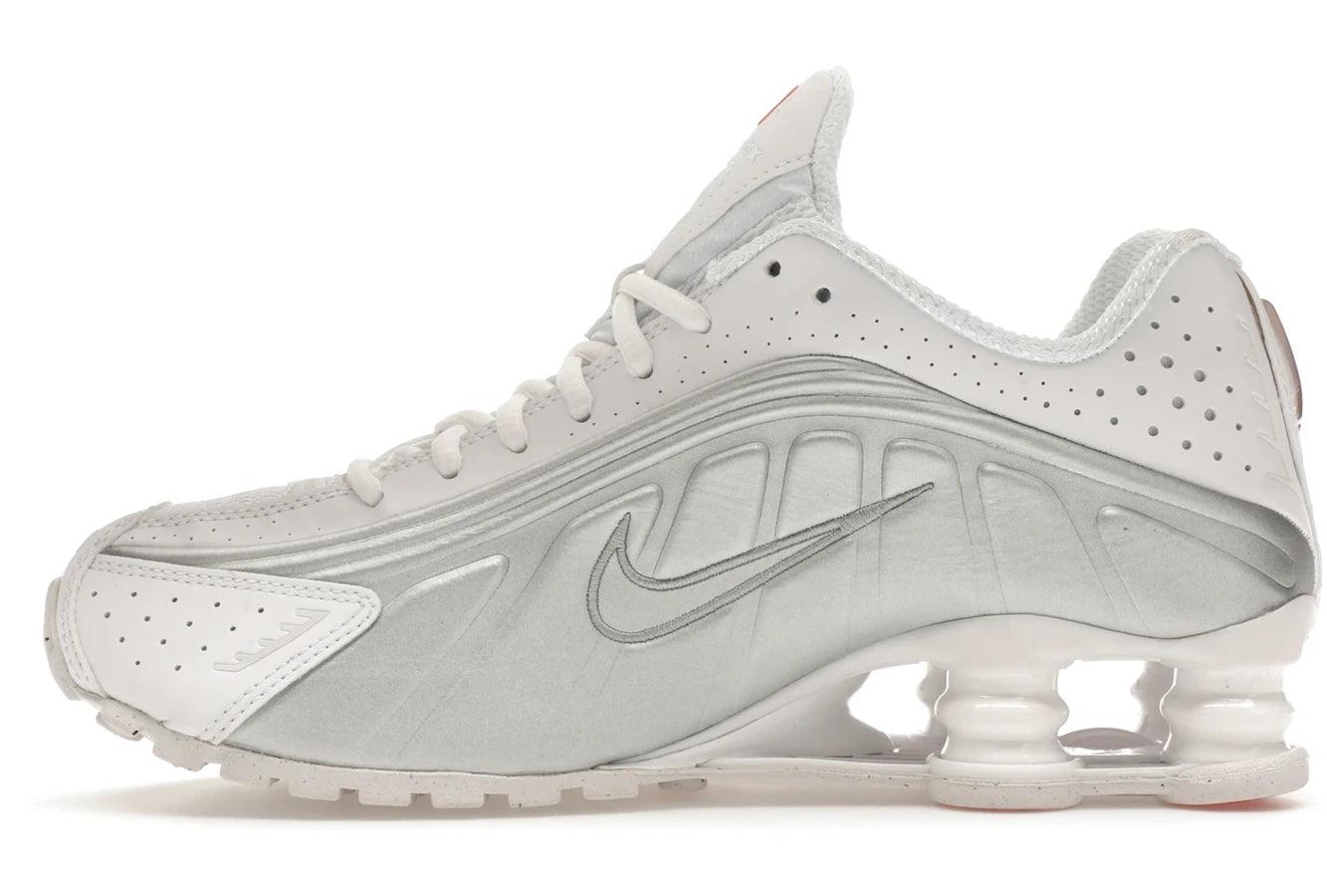 Nike Shox R4 White Metallic Silver - Sneakerzone