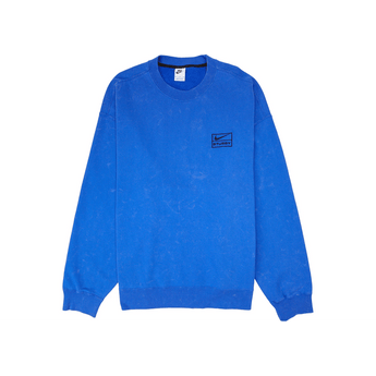 Nike x Stussy Acid Wash Crew Fleece Blue - Sneakerzone