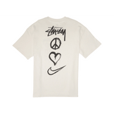 Nike x Stussy Peace, Love, Swoosh T-shirt White - Sneakerzone