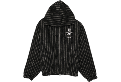 Nike x Stussy Striped Wool Jacket Black