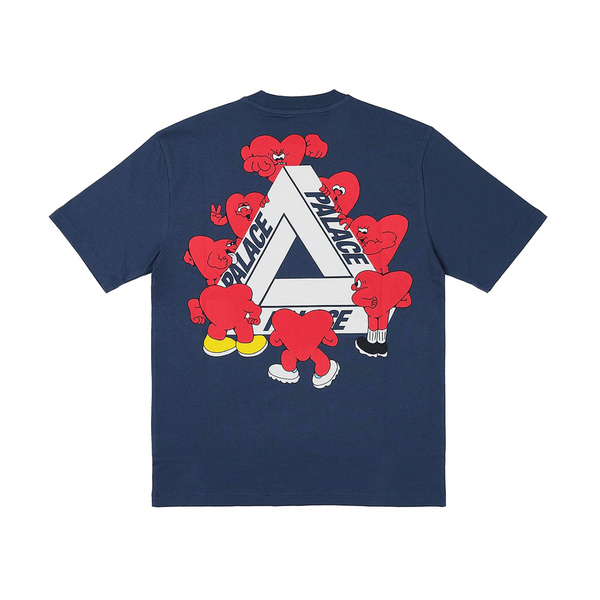 Palace TRI-HEARTS T-SHIRT 【M】 palace-tri-hearts-t-shirt-navy