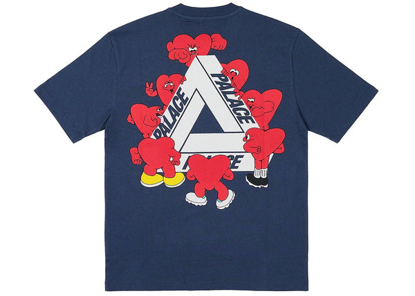 Palace Tri-Hearts T-shirt Navy - Sneakerzone