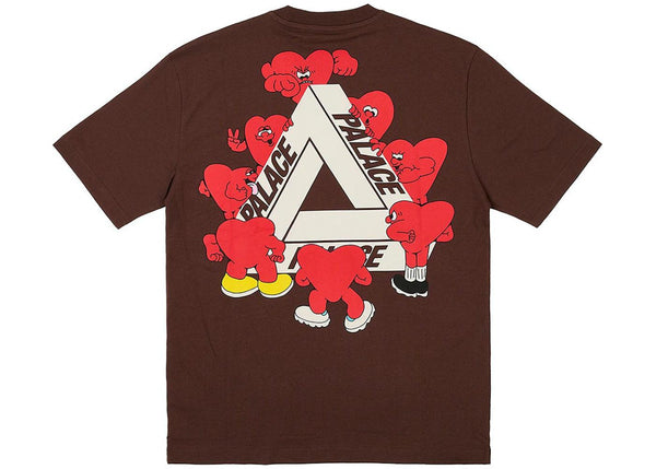 Palace Tri-Hearts T-shirt Nice Brown - Sneakerzone