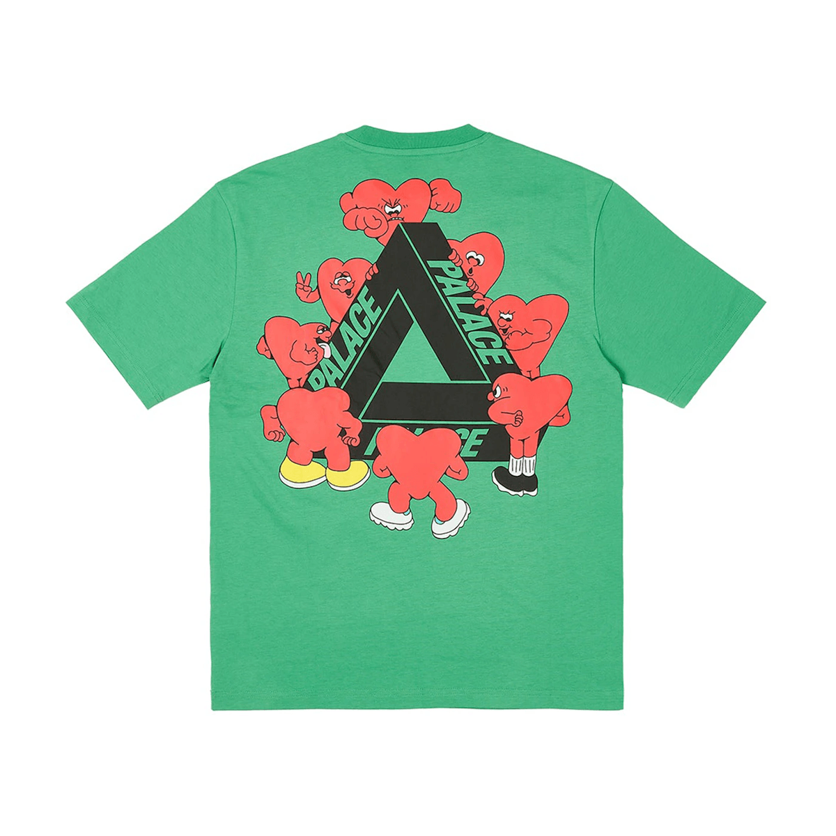 Palace Tri-Hearts T-shirt Pea Green - Sneakerzone