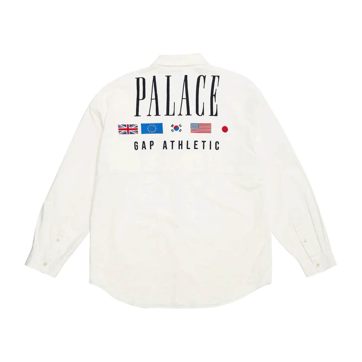 Palace x Gap Drop Shoulder Oxford Shirt White - Sneakerzone