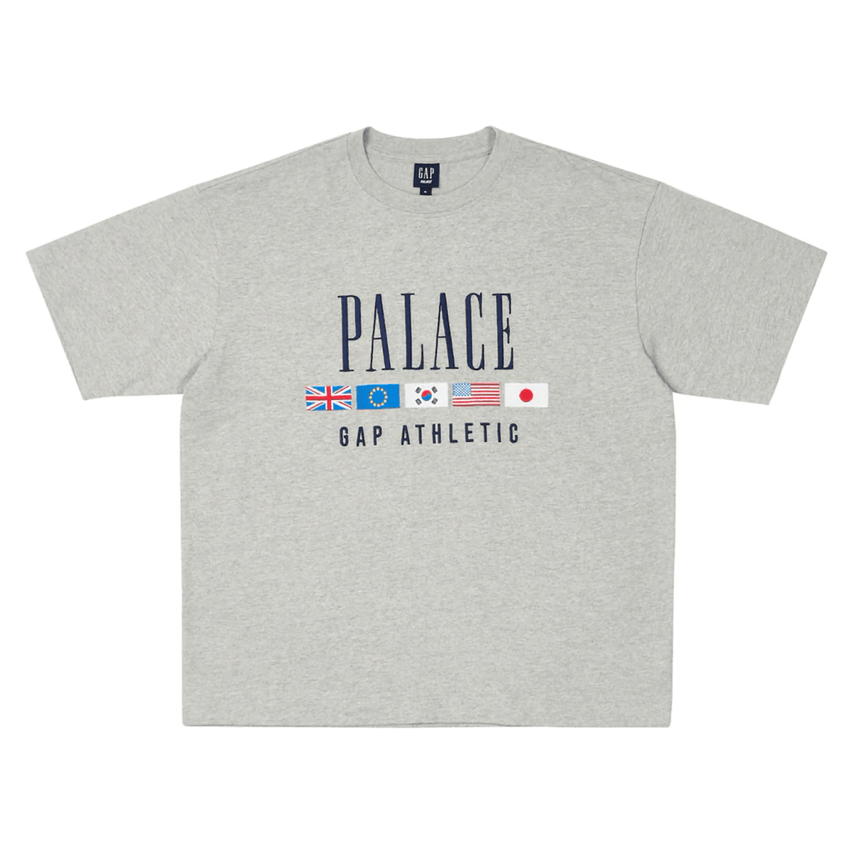 Palace x Gap Heavy Jersey T-Shirt Grey - Sneakerzone