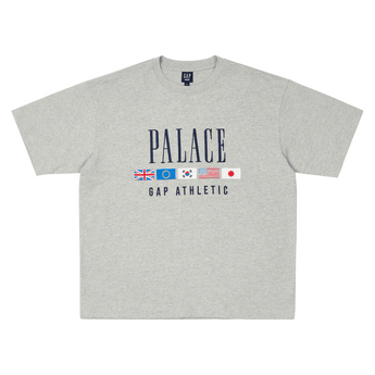 Palace x Gap Heavy Jersey T-Shirt Grey - Sneakerzone