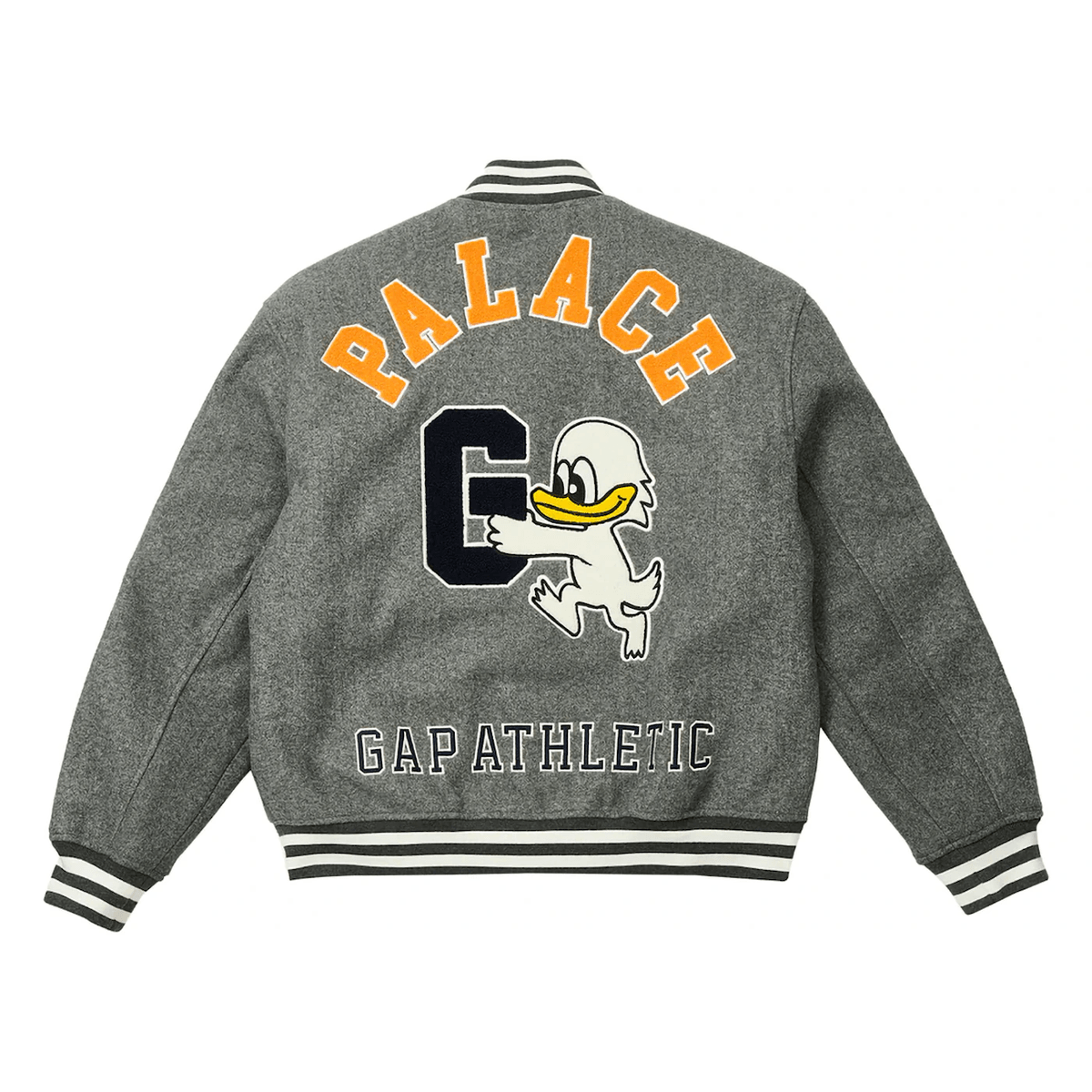 Palace x Gap Varsity Jacket Grey - Sneakerzone