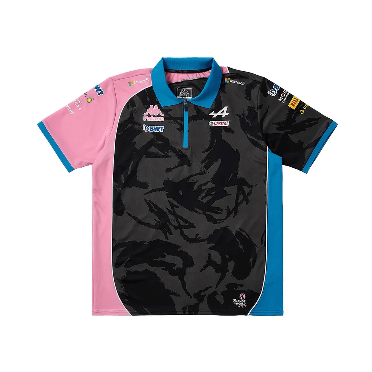 Palace x Kappa For Alpine Tech Polo Night Desert Camo - Sneakerzone