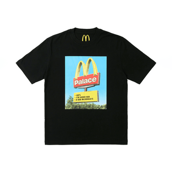 Palace x McDonald's Sign T-shirt Black - Sneakerzone